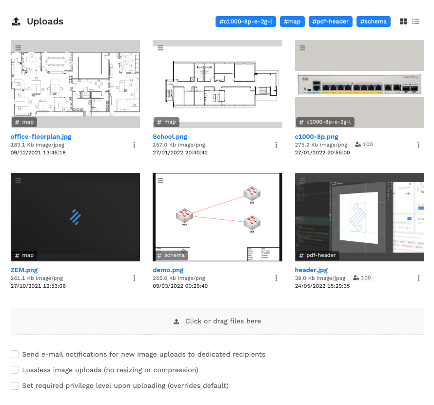 Uploads