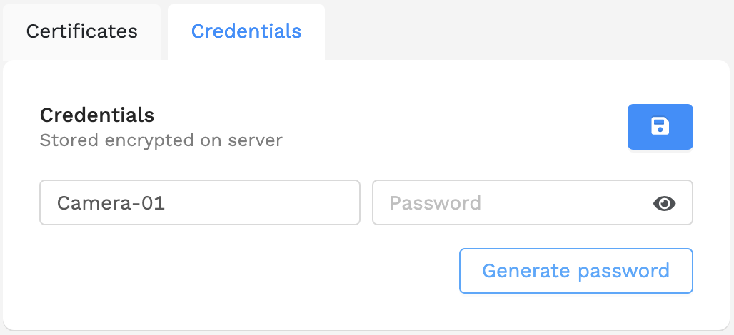 Device credentials