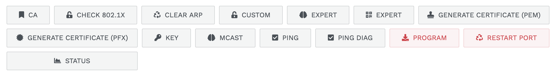 Device entity intents