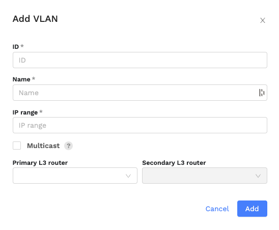 Adding VLANs