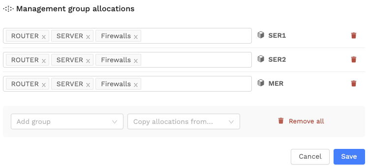Assigning groups to VLANs